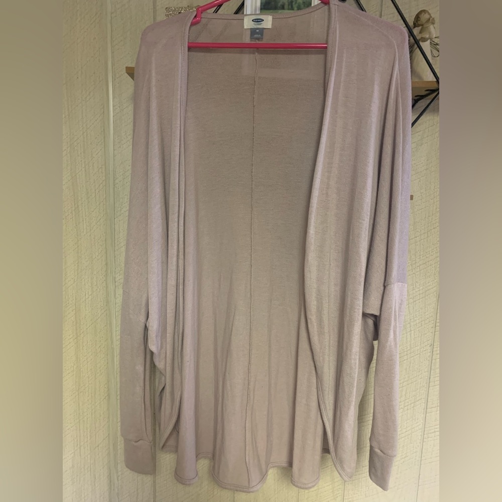 drapey open cardigan